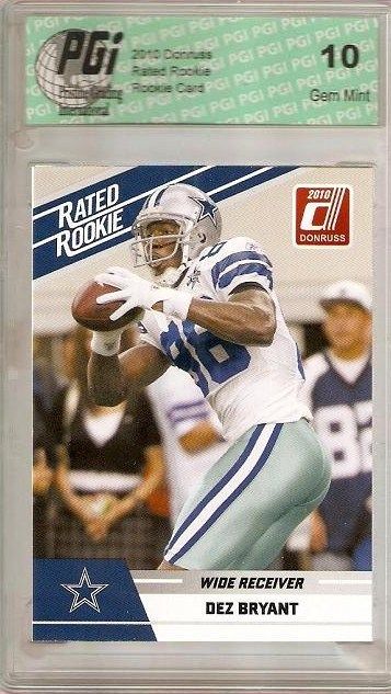 Dez Bryant 2010 Donruss Rated Rookie Card PGI 10