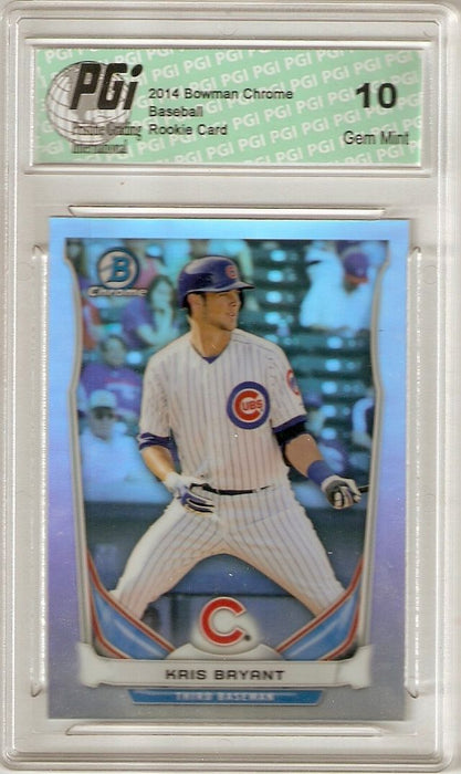 Kris Bryant 2014 Bowman Chrome #CTP-62 Refractor Rookie Card PGI 10 Chris