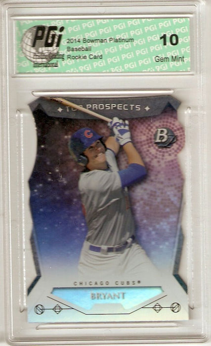 2014 Bowman Platinum Rookie Card Top Prospects Refractor #TP-KB Kris Bryant G