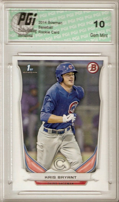 2014 Bowman Prospects Rookie Card #BP25 Kris Bryant PGI 10