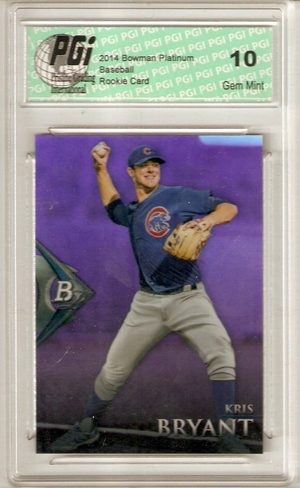 2014 Bowman Platinum Rookie Card Purple Refractor #BPC40 Kris Bryant