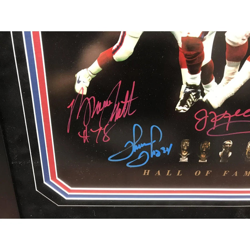 Buffalo Bills Hall of Famers (4) Signed 16x20 Framed #D/25 COA JSA Autograph