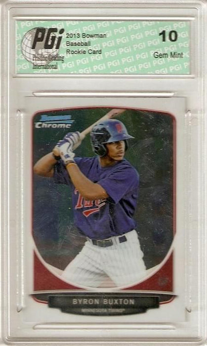 Byron Buxton 2013 Bowman Chrome #BCP1 Minnesota Twins Rookie Card PGI 10