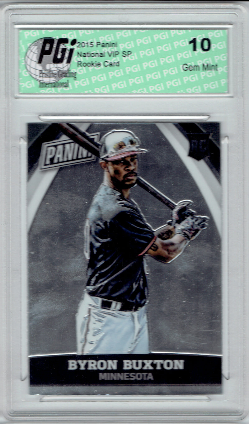 Byron Buxton 2015 Panini National VIP SP Rookie Card #69 PGI 10