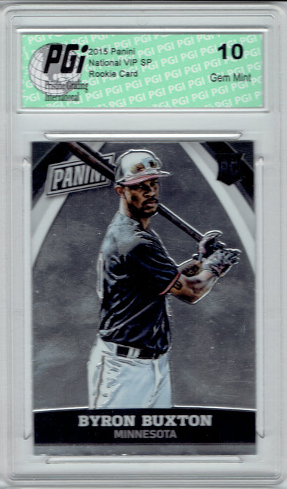 Byron Buxton 2015 Panini National VIP SP Rookie Card #69 PGI 10