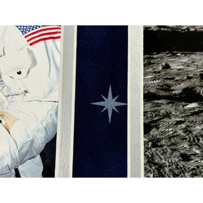 Buzz Aldrin Autographed Apollo 11 Moon Landing Framed JSA NASA Signed Photo Cut