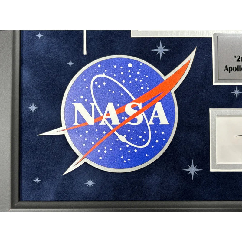 Buzz Aldrin Autographed Apollo 11 Moon Landing Framed JSA NASA Signed Photo Cut