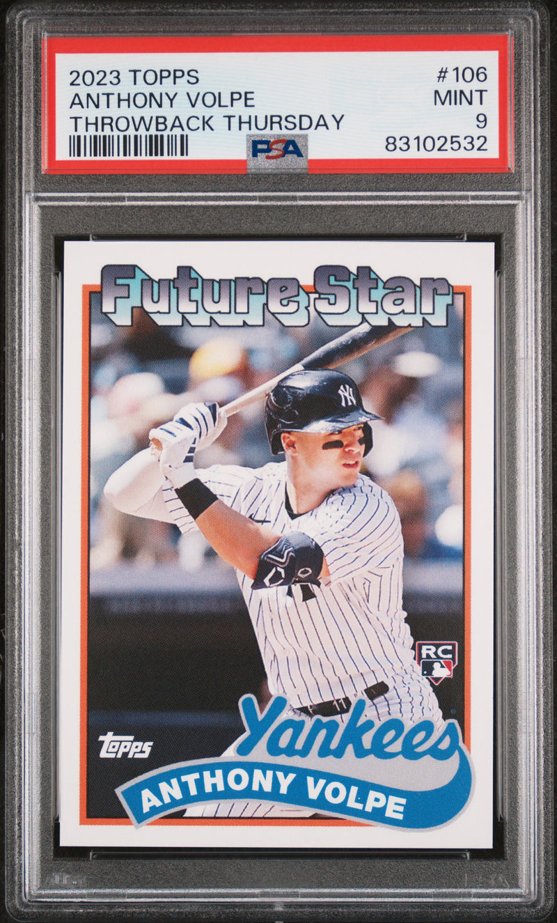 Anthony Volpe PSA 9 2023 Topps Throwback #106 Rookie Card Limited Edition