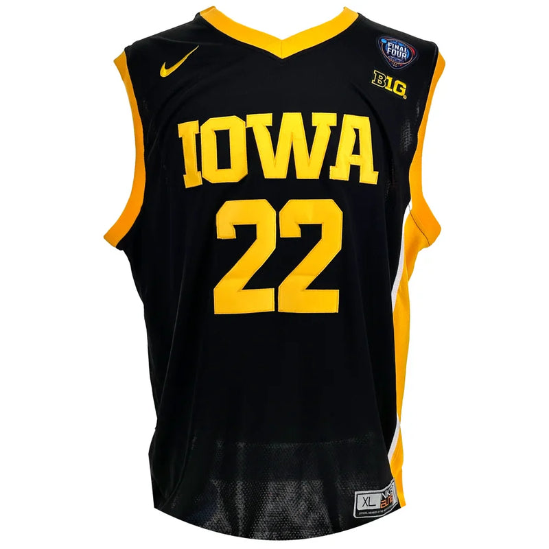 Caitlin Clark Autographed Iowa Hawkeyes 2024 Final Four Black Jersey Panini COA