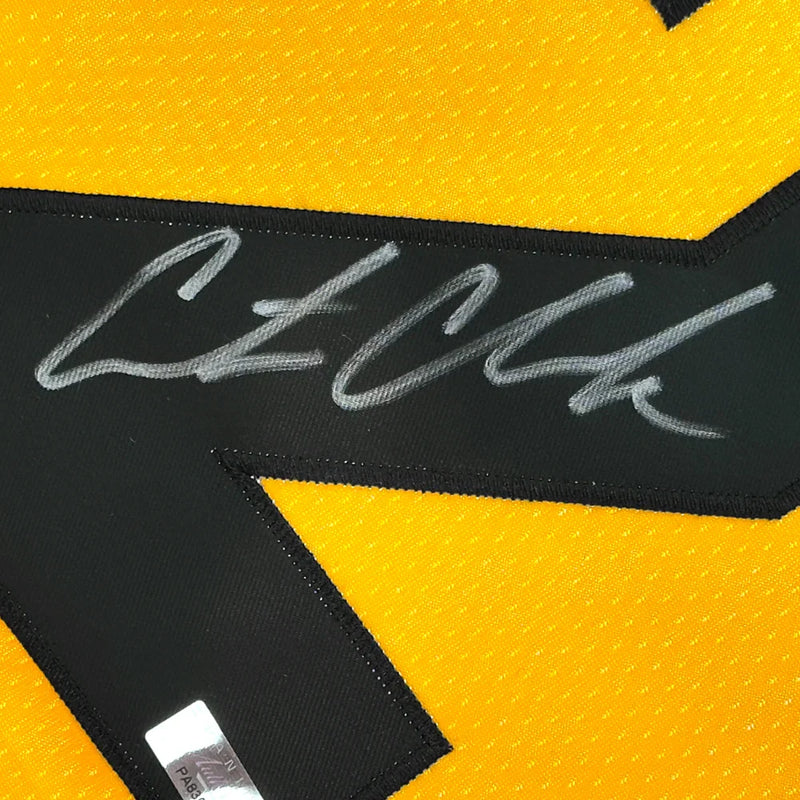 Caitlin Clark Autographed Iowa Hawkeyes 2024 Final Four Yellow Jersey Panini COA Signed
