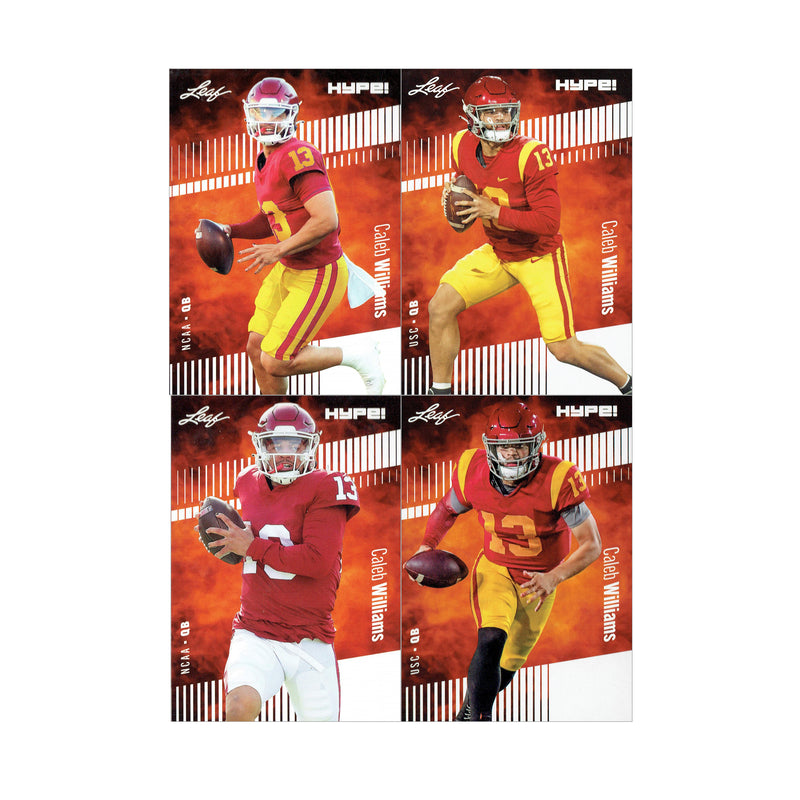 Caleb Williams Mint Condition Rookie Card Lot 2022-23 Leaf HYPE! Collection #1 Draft Pick Chicago Bears