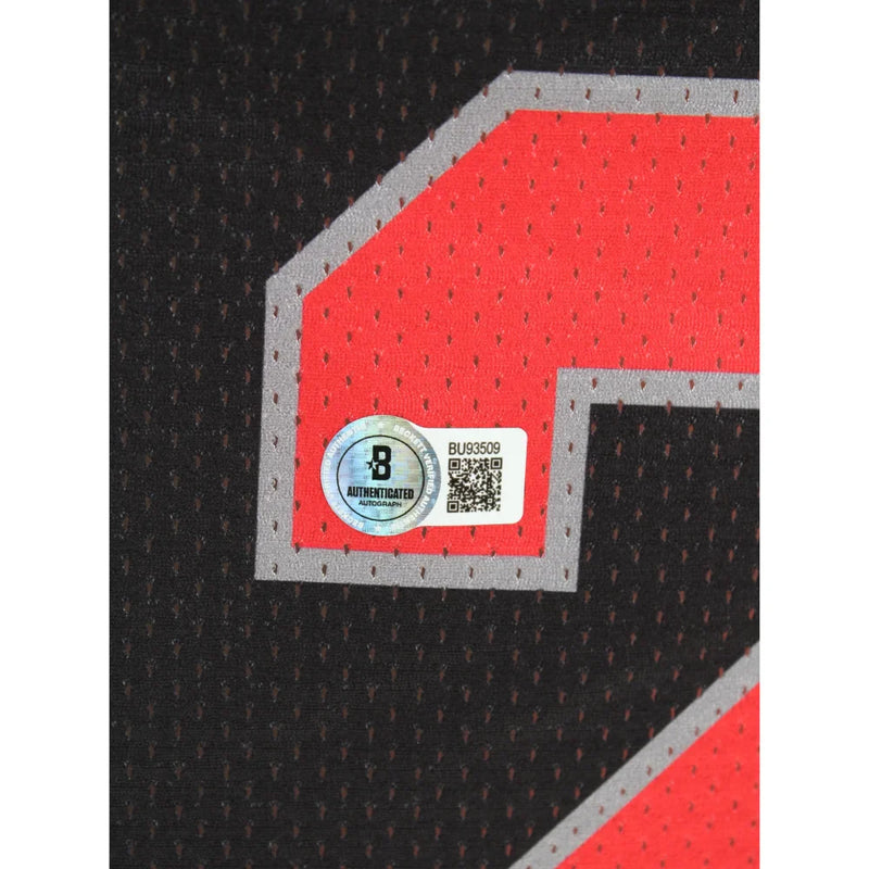 Caleb Downs Autographed Ohio State Black Licensed Jersey BAS COA Signed Beckett