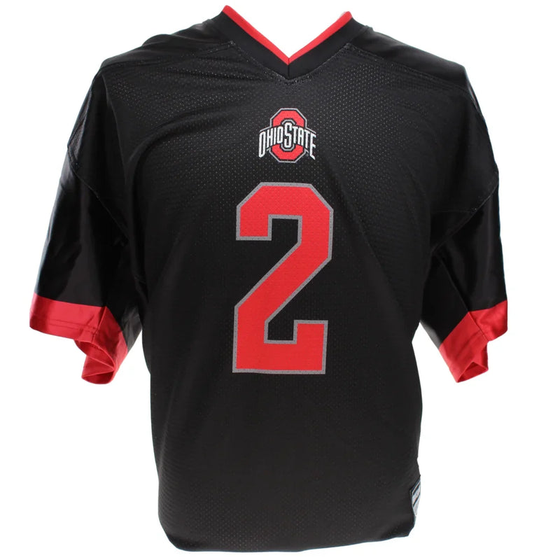 Caleb Downs Autographed Ohio State Black Licensed Jersey BAS COA Signed Beckett