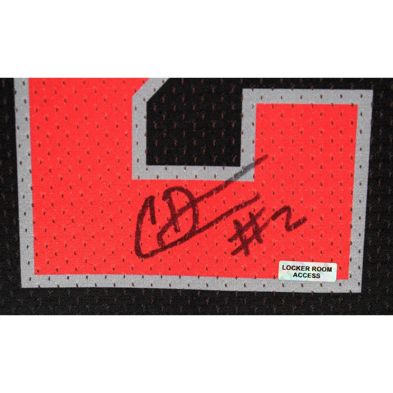 Caleb Downs Autographed Ohio State Black Licensed Jersey BAS COA Signed Beckett