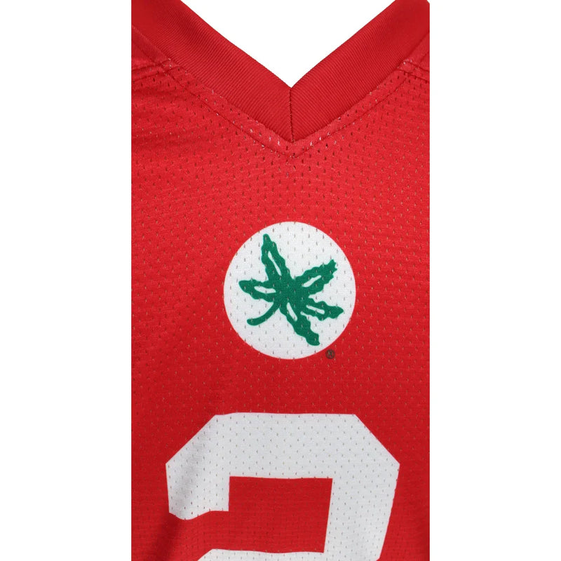 Caleb Downs Autographed Ohio State Red Licensed Jersey BAS COA Signed Beckett