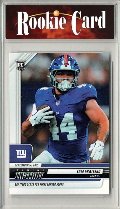 Certified Mint+ Cam Skattebo 2025 Panini Instant #70 Limited Edition Rookie Card New York Giants