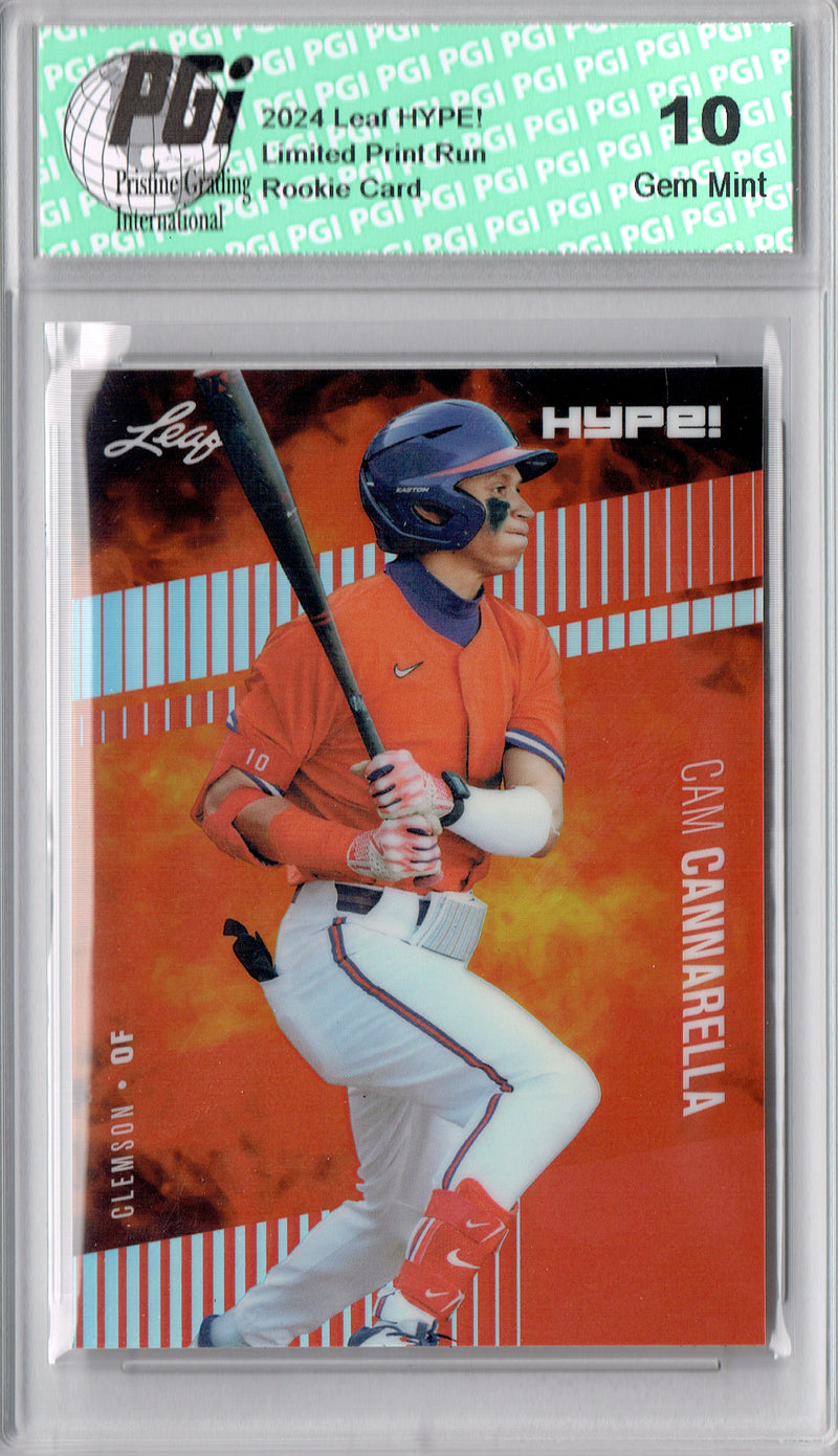 Cam Cannarella 2024 Leaf HYPE! #HM-01 Metal The #1/2 Red Rookie Card PGI 10
