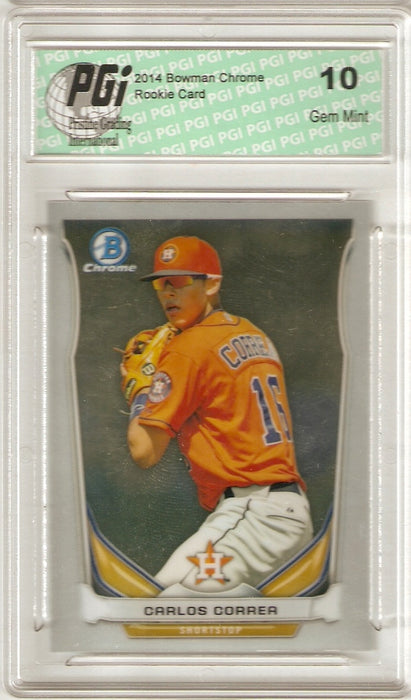 Carlos Correa 2014 Bowman Chrome #CTP-3 Rookie Card PGI 10