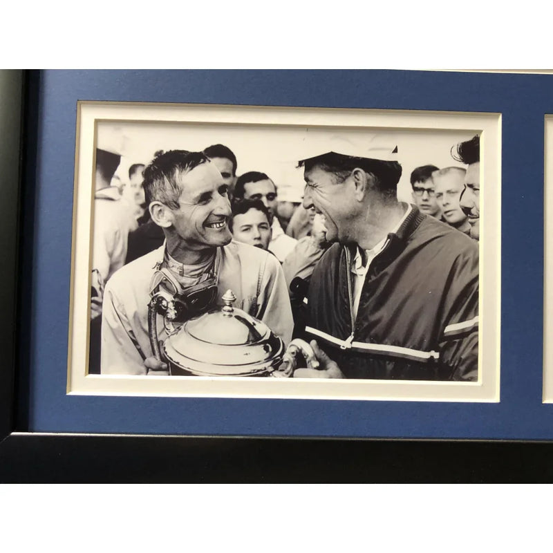 Carroll Shelby Framed Movie Prop Plate Ford Vs Ferrari Cobra Mustang Photo Memorabilia