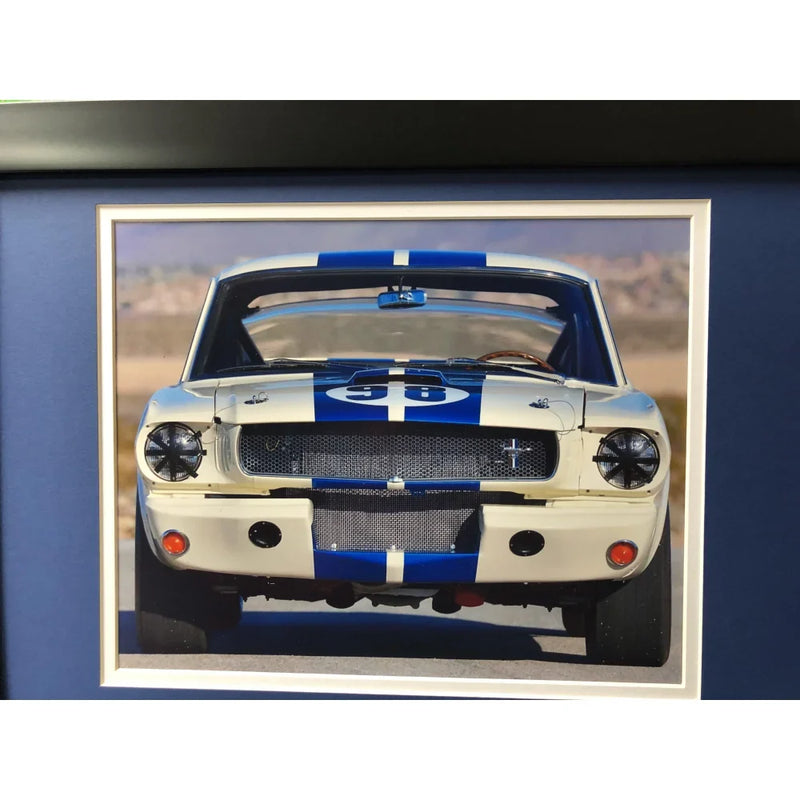 Carroll Shelby Framed Movie Prop Plate Ford Vs Ferrari Cobra Mustang Photo Memorabilia