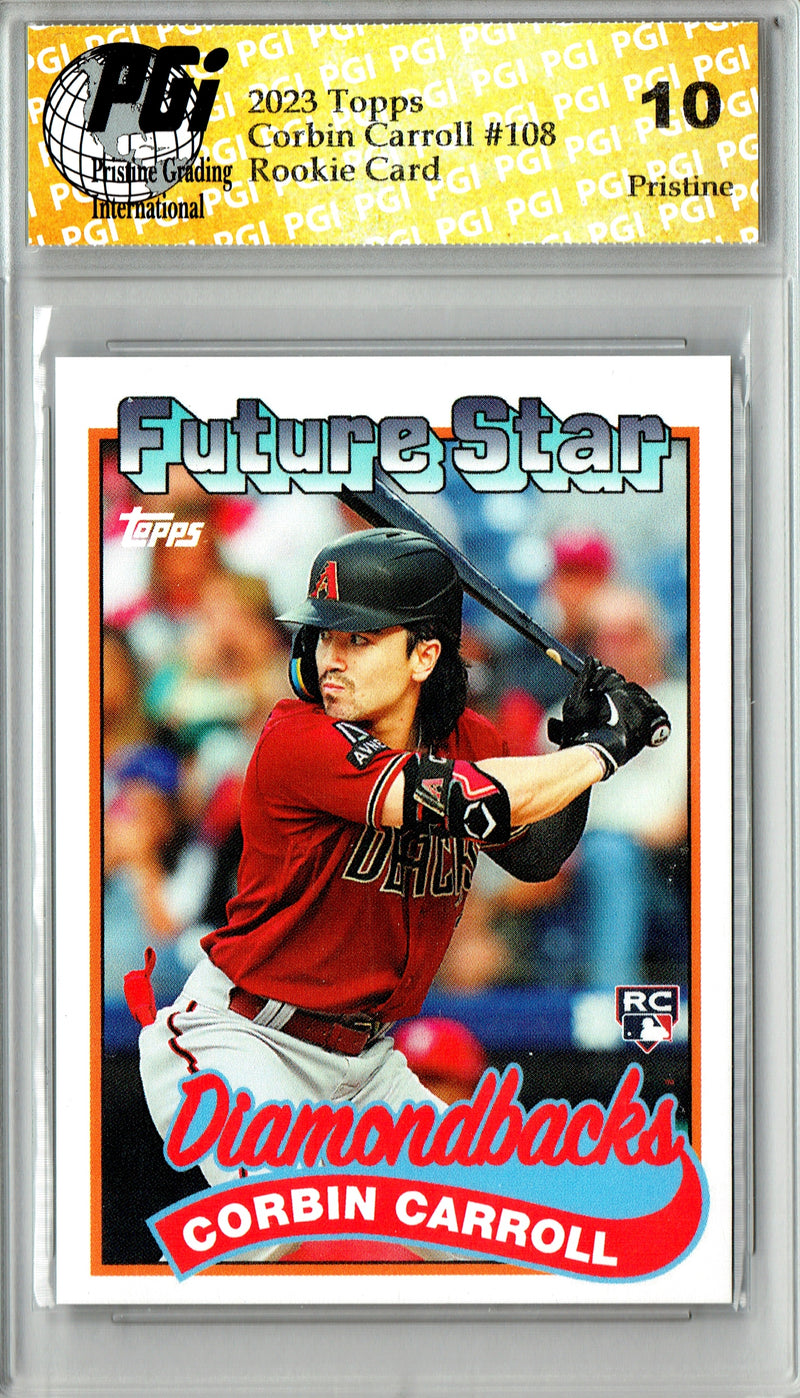 Corbin Carroll 2023 Topps #108 PRISTINE Rookie Card PGI 10