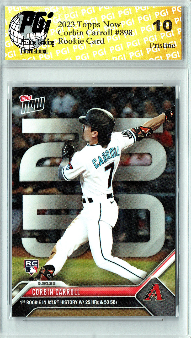 Corbin Carroll 2023 Topps Now #898 PRISTINE Rookie Card PGI 10