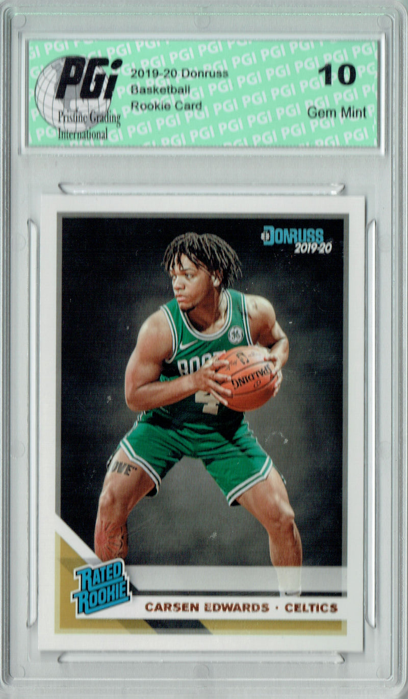 Carsen Edwards 2019 Donruss Basketball #231 Gem Mint Rookie Card PGI 10