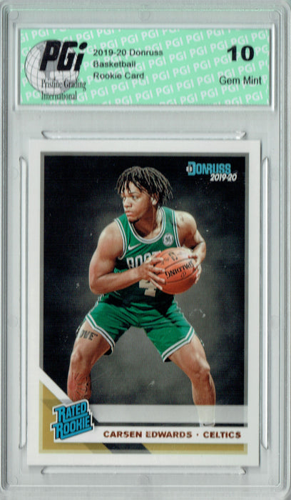 Carsen Edwards 2019 Donruss Basketball #231 Gem Mint Rookie Card PGI 10