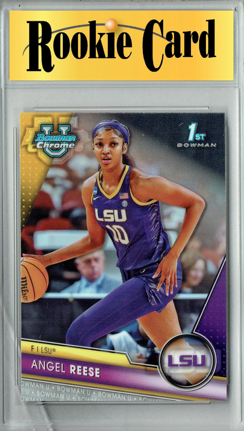Certified Mint+ Angel Reese 2023 Bowman Draft Chrome #49 1st Rookie Card LSU Tigers