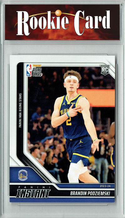 Certified Mint+ Brandon Podziemski 2023 Panini Instant #344 Only 445 Made Rookie Card Golden State Warriors