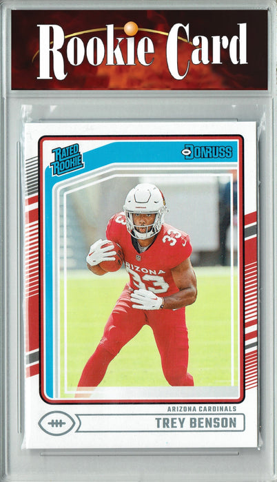 Certified Mint+ Trey Benson 2024 Donruss #326 Football Rookie Card Arizona Cardinals