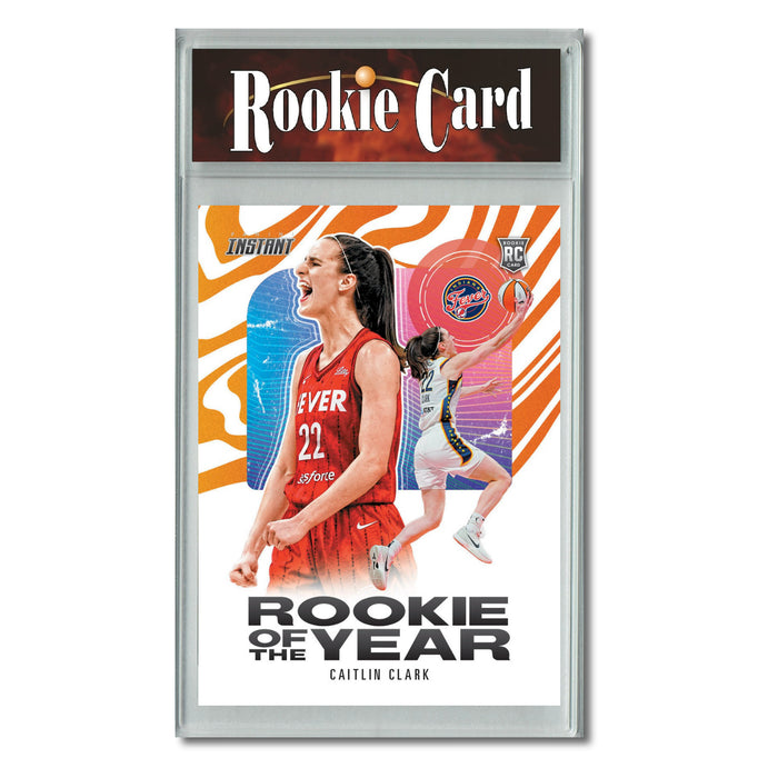 Certified Mint+ Caitlin Clark 2024 Panini Instant #CCROY-A Rookie of the Year Rookie Card Indiana Fever