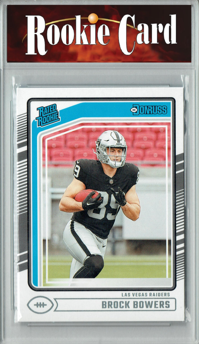 Certified Mint+ Brock Bowers 2024 Donruss #394 Football Rookie Card Las Vegas Raiders