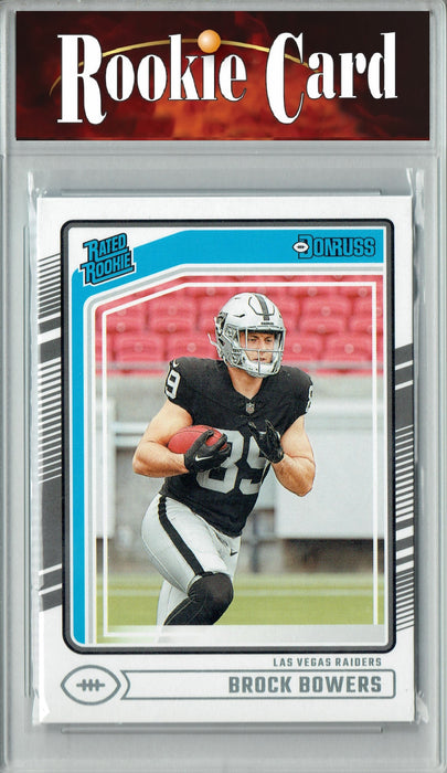 Certified Mint+ Brock Bowers 2024 Donruss #394 Football Rookie Card Las Vegas Raiders