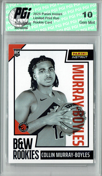 Collin Murray-Boyles 2025 Panini Instant BWR36 Black White 256 Rookie Card PGI10