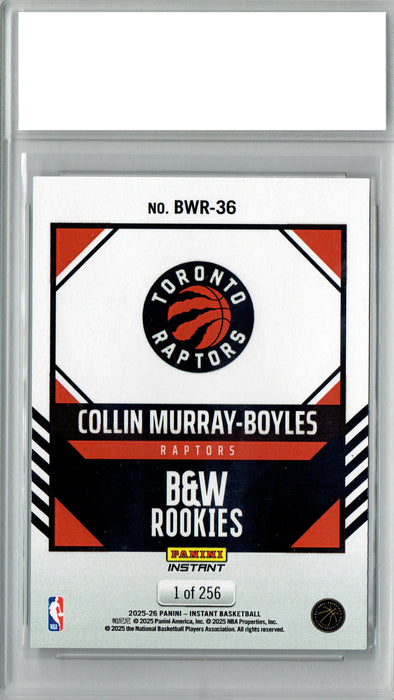 Collin Murray-Boyles 2025 Panini Instant BWR36 Black White 256 Rookie Card PGI10