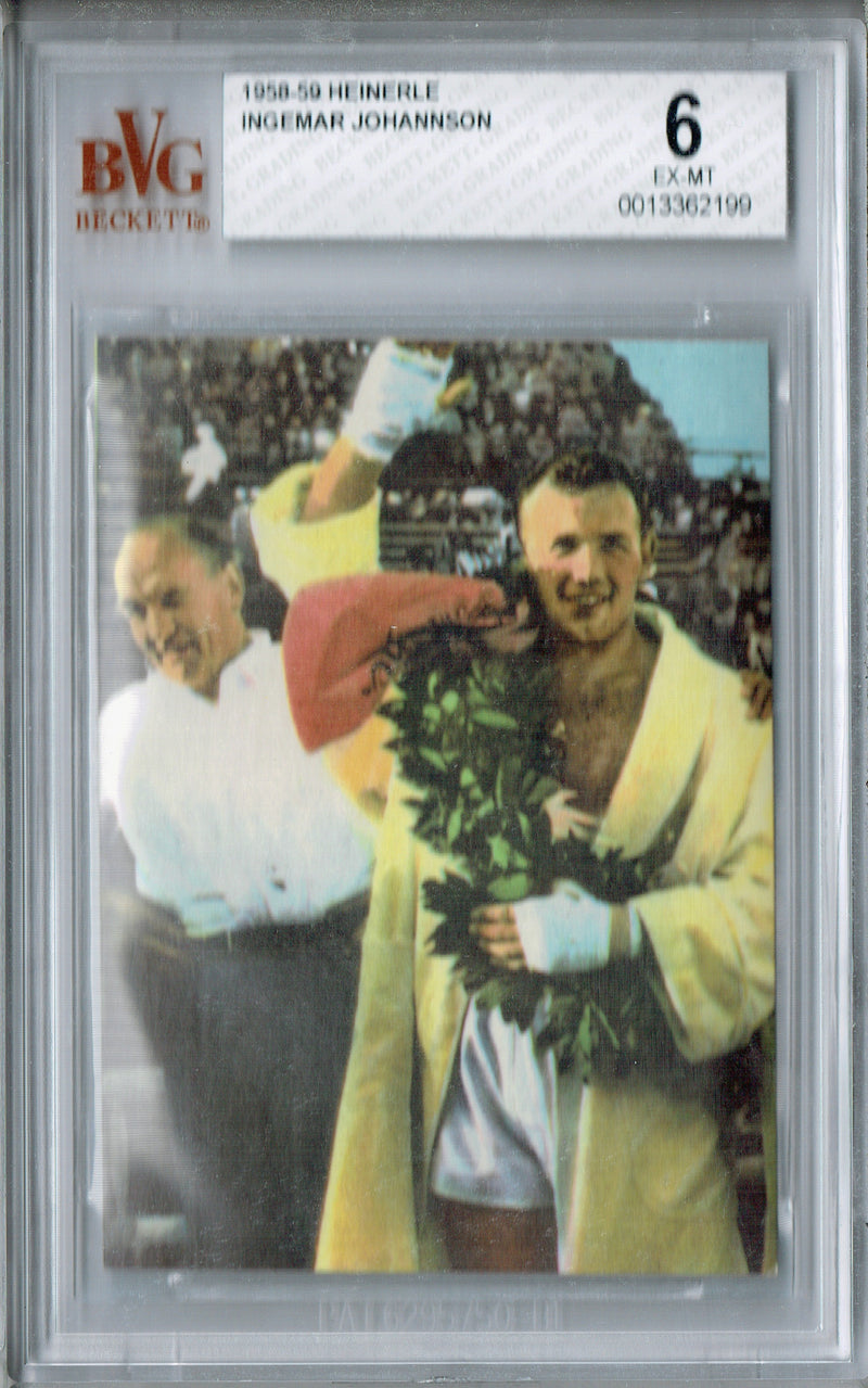 BGS 6 Ingemar Johannson 1958 Heinerle #NNO Rare Trading Card Sweden