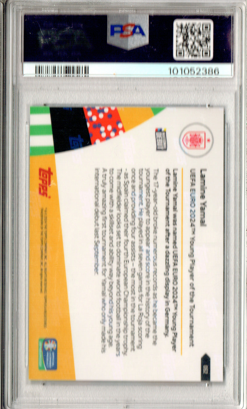 PSA 8 Lamine Yamal 2024 Topps Now #62 FIFA Rookie Card Spain