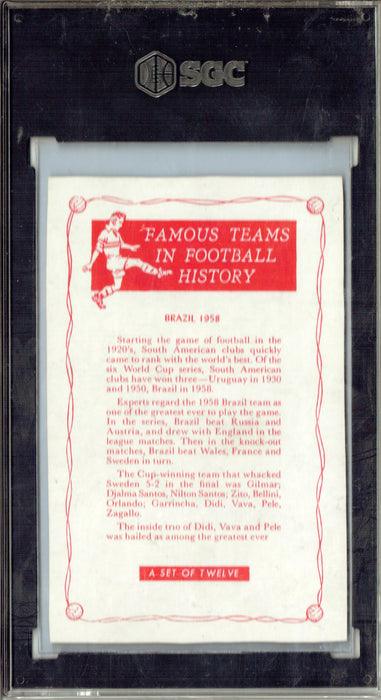 SGC 4 Pele/Brazil 1961 D.C. Thompson Famous Teams Rare Trading Card