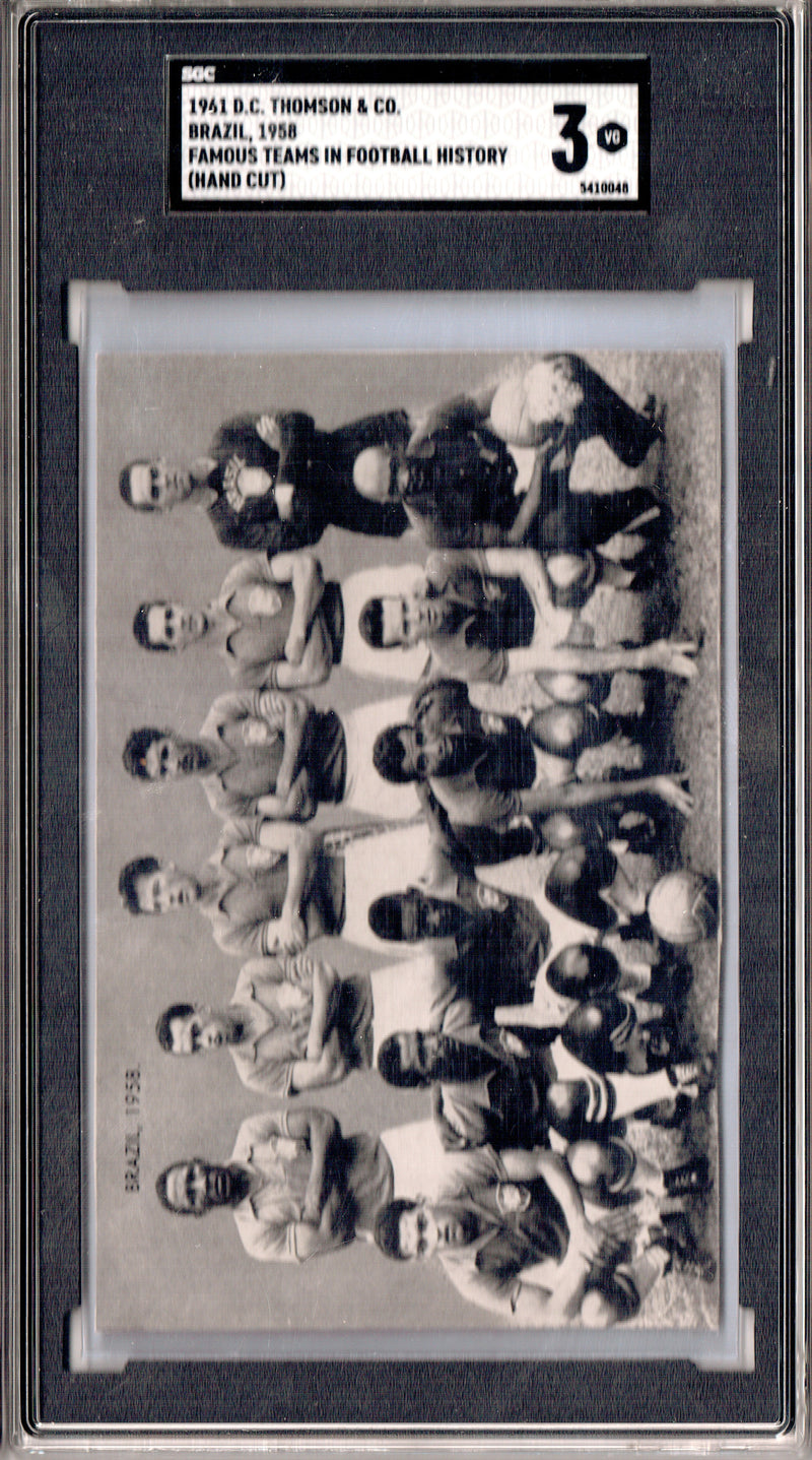 SGC 3 Pele/Brazil 1961 D.C. Thompson Famous Teams Rare Trading Card