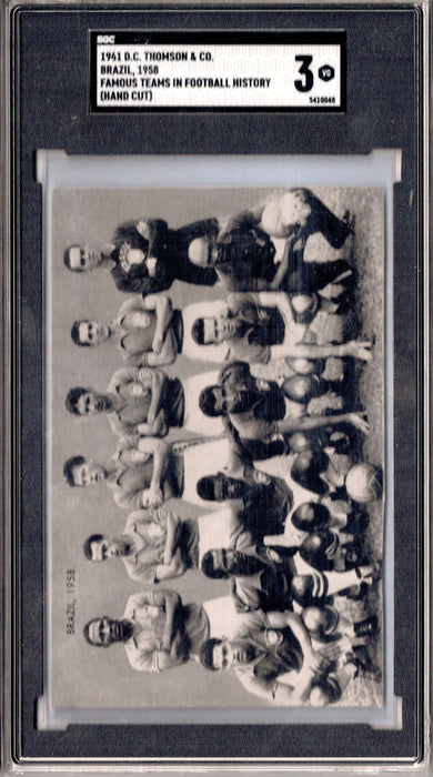 SGC 3 Pele/Brazil 1961 D.C. Thompson Famous Teams Rare Trading Card