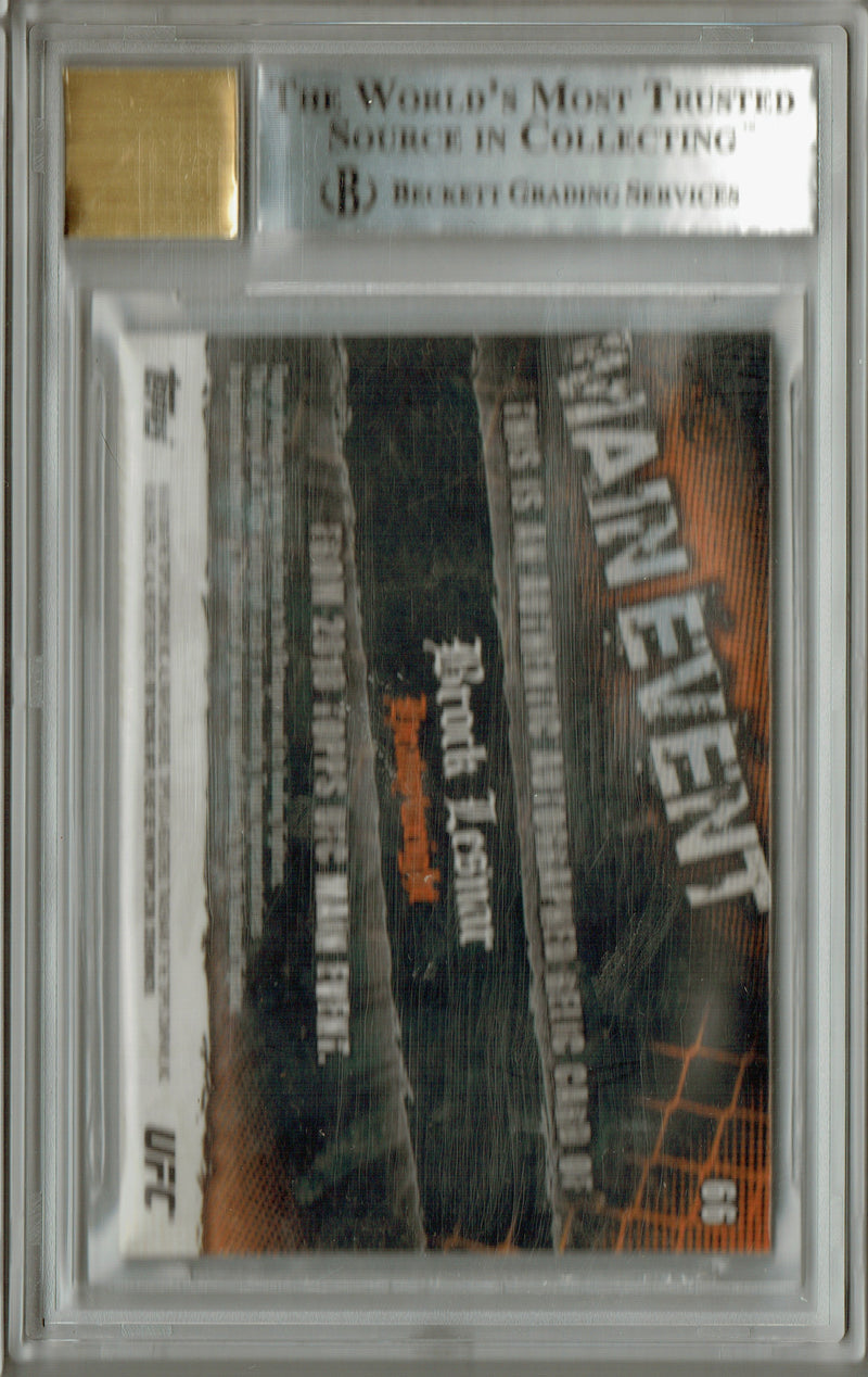 BGS 9 Brock Lesnar 2010 Topps UFC #66 Relic 10 Auto Rare Trading Card USA