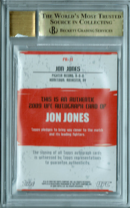 BGS 9.5 Jon Bones Jones 2009 Topps UFC #FAJJ 10 Auto Rookie Card