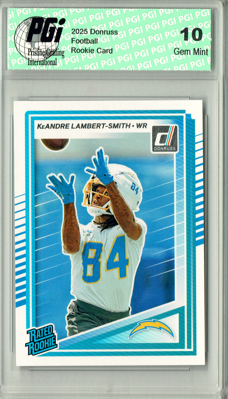KeAndre Lambert Smith 2025 Donruss Football #367 Rookie Card PGI 10