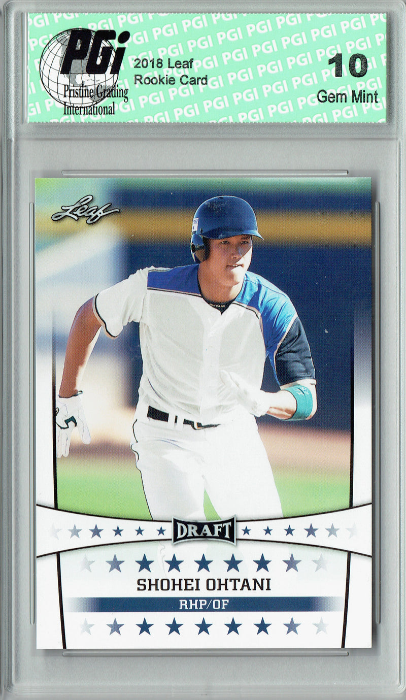 Shohei Ohtani 2018 Leaf Draft #ST-01 Rookie Card PGI 10