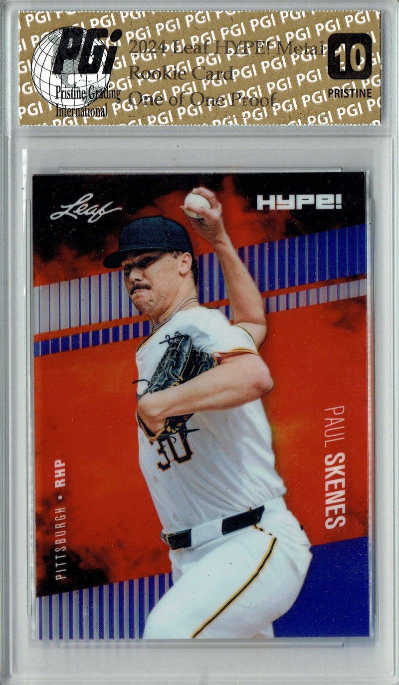 Paul Skenes 2024 Leaf Metal HYPE! #HM-13 Purple 1/1 Proof Rookie Card PGI 10