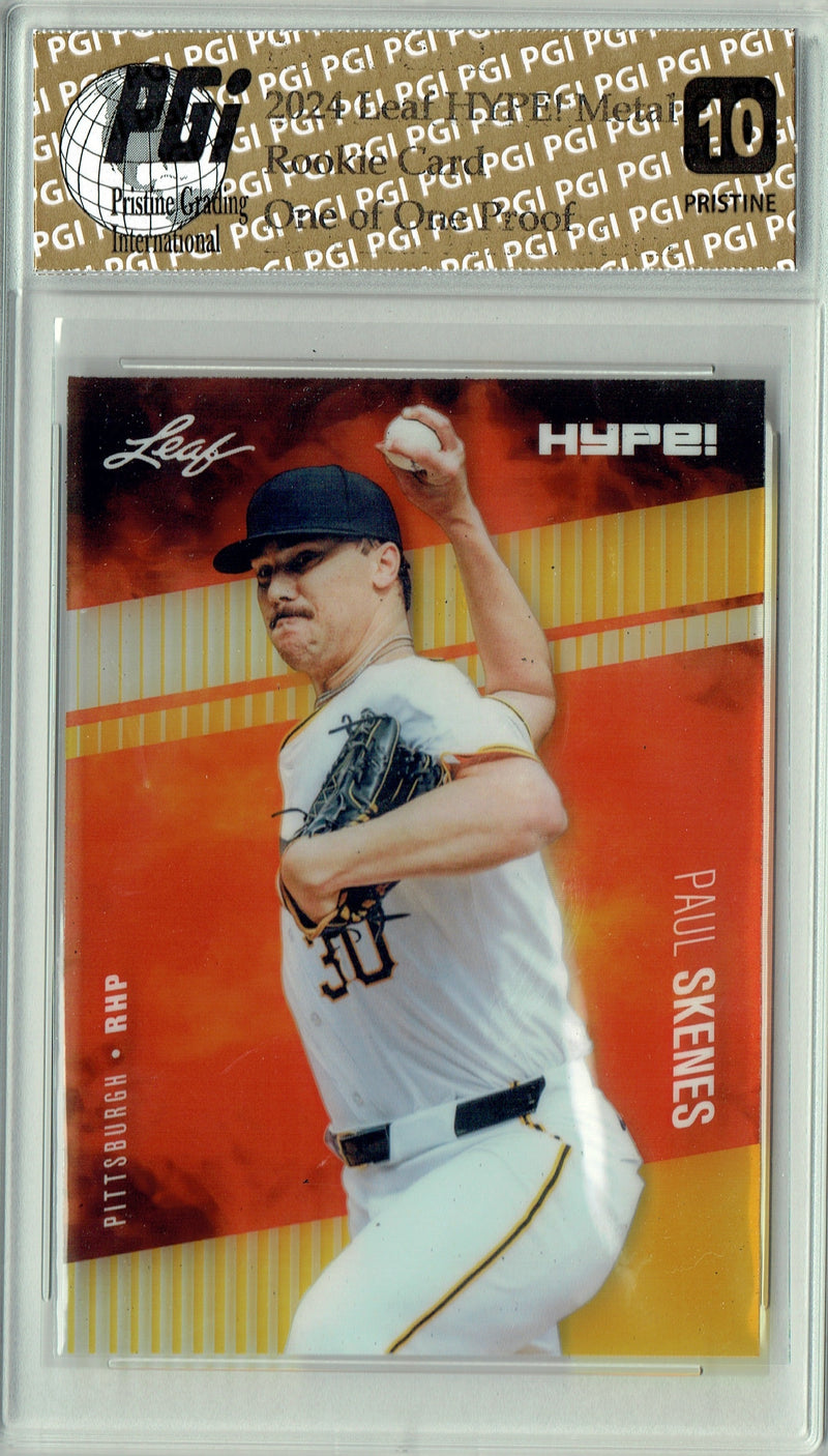 Paul Skenes 2024 Leaf Metal HYPE! #HM-13 Gold 1/1 Proof Rookie Card PGI 10