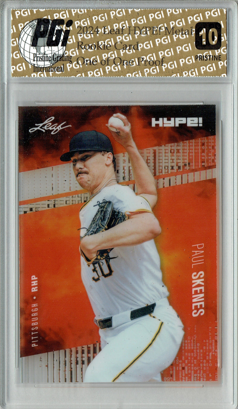 Paul Skenes 2024 Leaf Metal HYPE! #HM-13 Matrix 1/1 Proof Rookie Card PGI 10