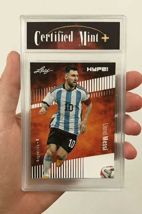 Certified Mint+ Lionel Messi 2023 Leaf HYPE! #130 Only 5000 Made! Rare Trading Card Argentina