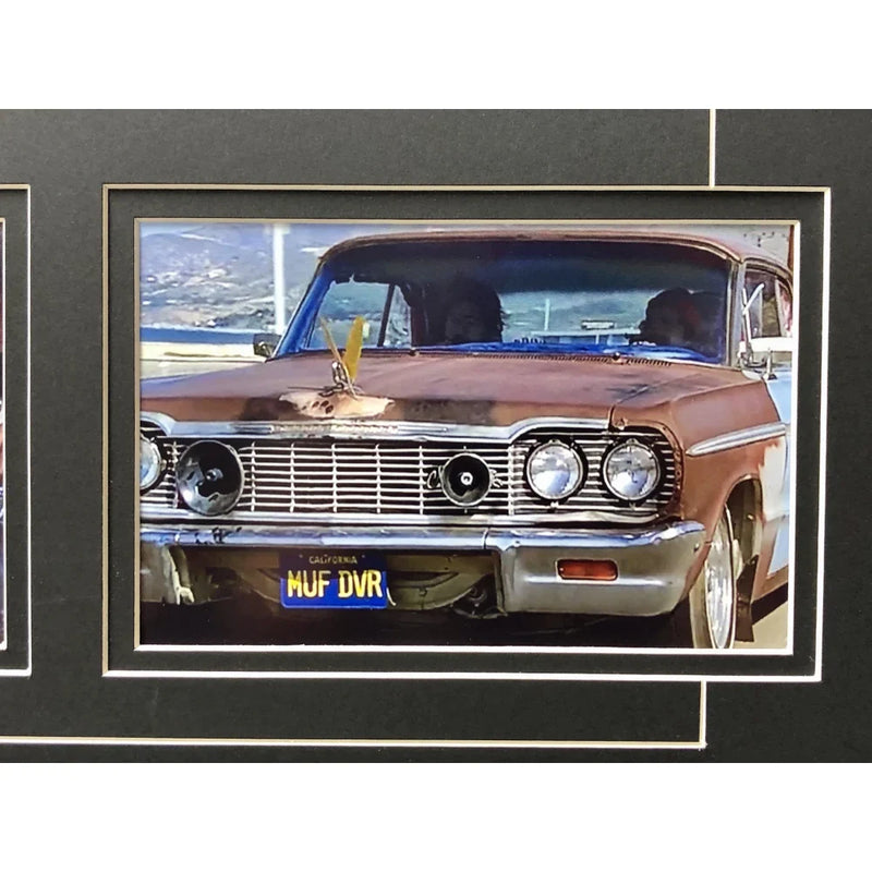 Cheech & Chong Signed "MUF DVR" Movie Car License Plate Framed Collage BAS Auto Up in Smoke
